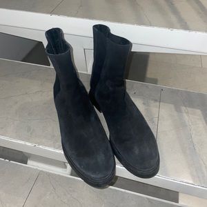 Stuart Weizmann Shearling Suede Boots